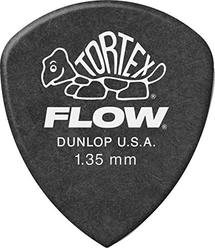 Dunlop 558R135 Tortex Flow Standard 1,35 mm Tortex Flow Stifte 1,35 mm Beutel mit 72