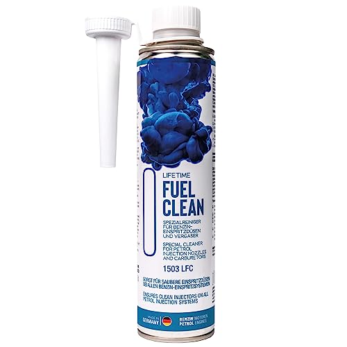 LIFETIME Fuel CLEAN - hochkonzentrierter Injektoren Reiniger Benzin | Vergaser Reiniger | Einspritzdüsen Reiniger | Benzin Additiv für alle Arten von Benzinmotoren - auch Direkteinspritzer - 400ml