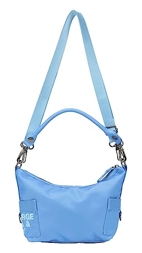 George Gina & Lucy, Basic Nylon Wia Bag Handtasche 31 Cm in hellblau, Henkeltaschen für Damen