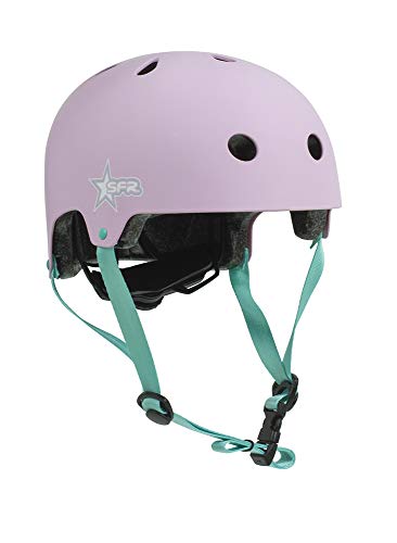 SFR Skates SFR Adjustable Kids Helmet Skateboard Helm Unisex Kinder Jugend Pink/Grün 46-52 cm