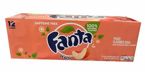 American Fanta 12 Pack - 12x 0,335 Liter Dosen + Heartforcards® Versandschutz (Peach USA)