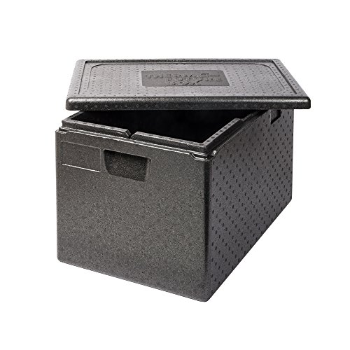Thermo Future Box Box GN 1/1 Premium-337 mm Transport-und Isolierbox, EPP (expandiertes Polypropylen), Schwarz, 60 x 40 x 40 cm