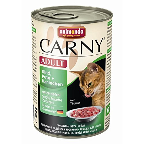 animonda Cat Carny Adult Rind,Pute,Kaninchen | 6x400g