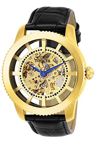 Invicta Herren analog Automatik Uhr mit Leder Armband 23638