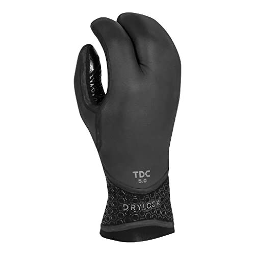 Xcel Drylock 5 mm Texture Skin 3-Finger-Handschuh Fall 2017, schwarz, Größe L
