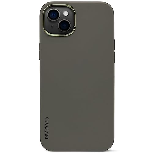 Decoded Premium Silikon Handyhülle - iPhone 14/13 - Getestet von Apple - Anti-Bakteriell - Extra Schutz - Stoßdämpfend - Schutzhülle - Rundumschutz - Handy Hülle – Olive