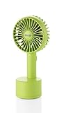 Unold Breezy Swing 86636 Hand Fan Green with 5-Level Speed Control, 120° Oscillation, Up to 8 Hours Battery Operation and LED Indicator Light