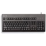 CHERRY G80-3000, UK-Layout, QWERTY Tastatur, kabelgebundene Tastatur, mechanische Tastatur, CHERRY MX BLUE Switches, Schwarz