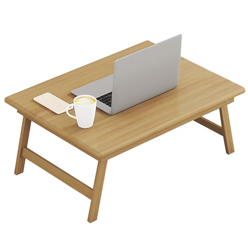 GJ Klappbarer Laptop-Schreibtisch for Bett, Arbeitszimmer, Schreiben, Gaming, Frühstück, Servieren, Bodentisch, Balkontisch/Kangtisch (Color : A, Size : 80x50x34cm)
