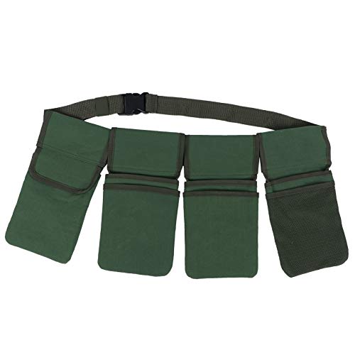 Goick Garden Tools Organizer Bag Taillengürtel Hängetasche 4-Pockets Green für Gartenbedarf