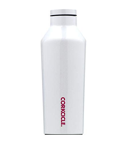 Corkcicle Isolierte Flasche aus Edelstahl, 264 ml, glitzerndes Einhorn-Design, in der Kantine