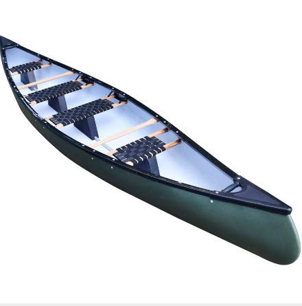 Kaitts Kanu Liberty 4-Sitzer Canadier Tourenkanu Familienkanu, Farbe:Dunkelgrün