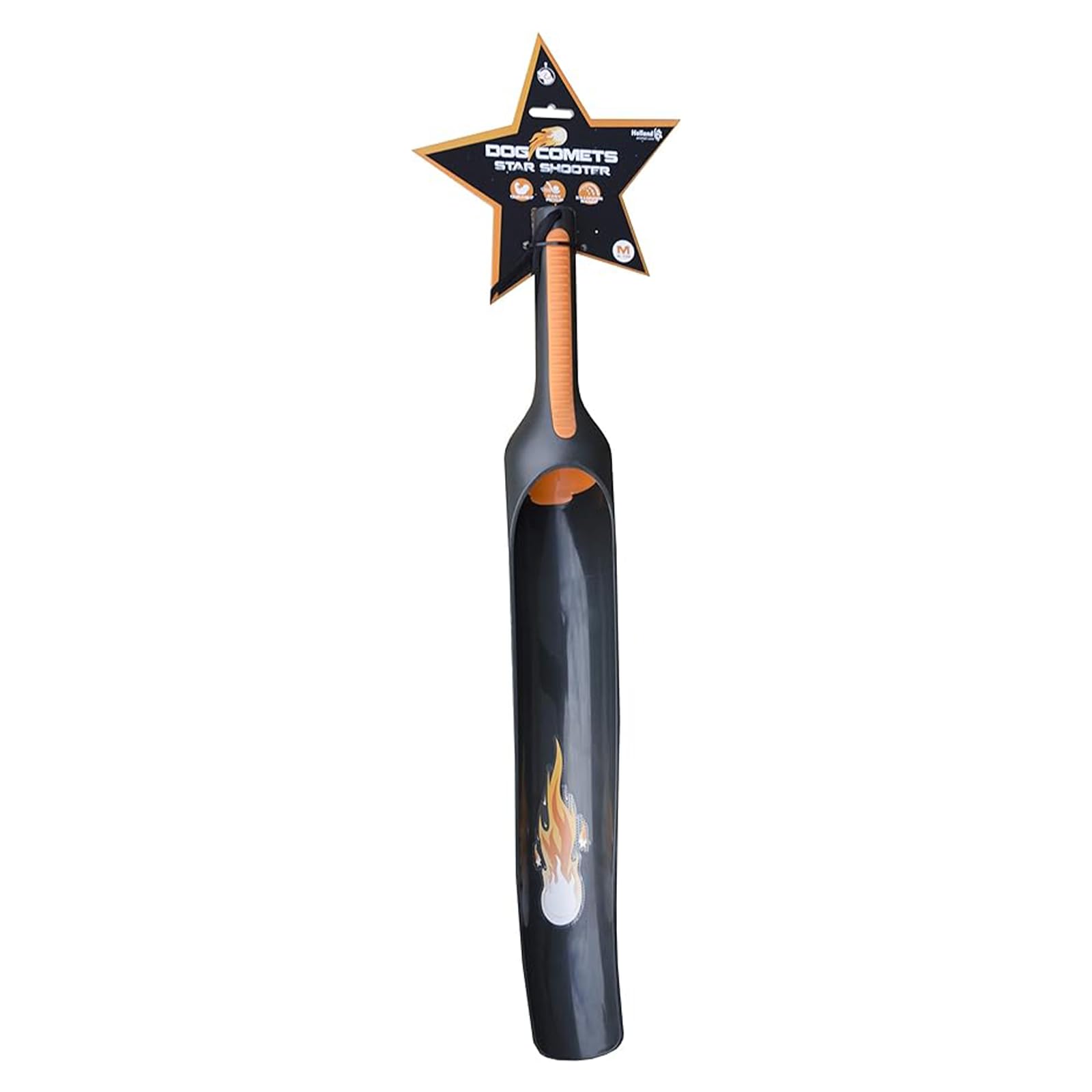 Dog Comets Star Launcher - Ballwerfer - Hundespielzeug - Geeignet für Bälle Ø6 cm - 58 cm - ABS Kunststoff - S-RS Gummibeschichtung – Orange