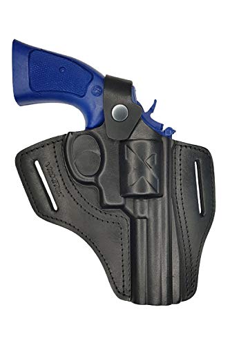 VlaMiTex R4 4 Zoll Lauf Leder Revolver Holster für Smith and Wesson 10 / 19 / 44 /66