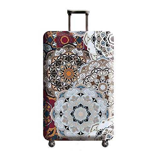 Elastisch Kofferschutzhülle Mandala Bohemian Kofferhülle Kofferschutz Kofferbezug Gepäck Luggage Cover mit Reißverschluss S 18-20 Zoll
