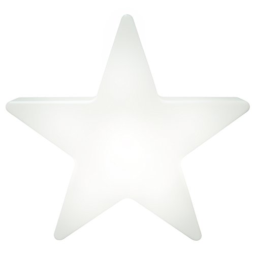 8 seasons design Shining Star LED Weihnachtsstern Ø 40 cm (Weiß), mit Farbwechsler (15 Farben), inkl. Leuchtmittel, Stern beleuchtet, Weihnachts-Deko, Winter-Deko, für außen und innen