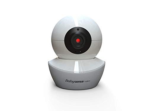 BabySense Zusatzkamera für Baby Video Monitor V43, Remote Pan Tilt Zoom, einstellbares Nachtlicht, Zwei-Wege-Audio, Nachtsicht, Schlaflieder