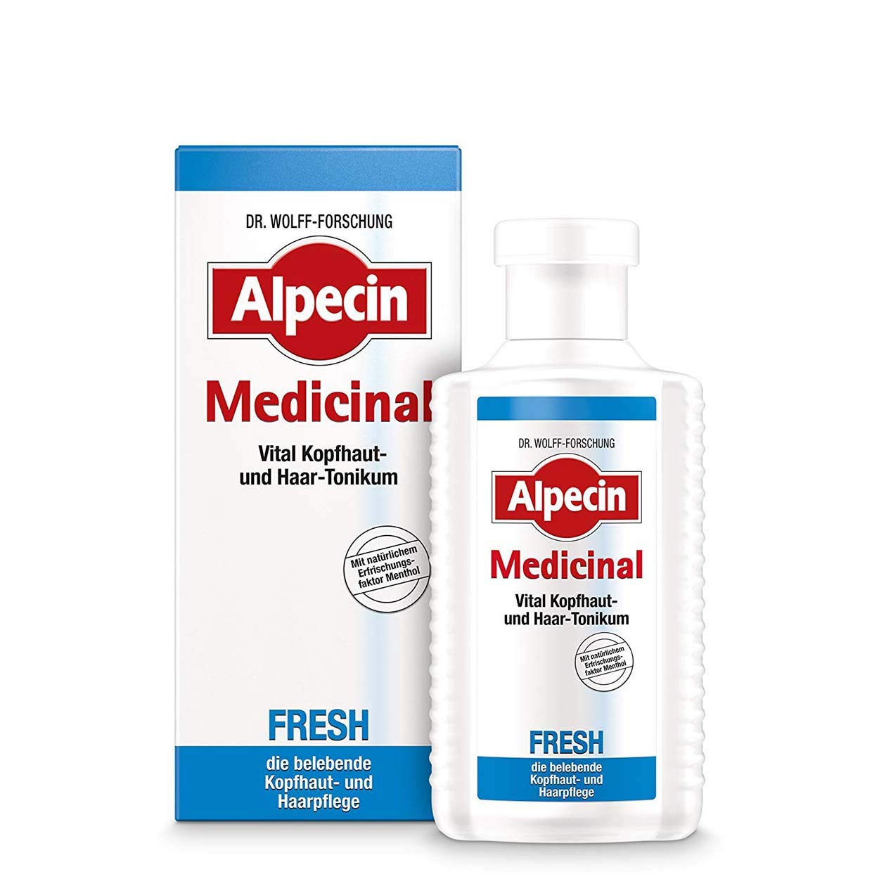 Alpecin Medicinal Fresh Haarwasser Belebende Kopfhaut- und Haarpflege für Männer 3 x 200ml