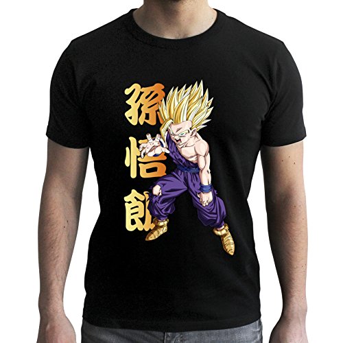 ABYstyle Dragon Ball T-Shirt Gohan für Herren, Schwarz (XXL)
