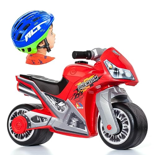 Lauflernhilfe Motorrad Molto Cross Premium Rot + Helm MLT blau