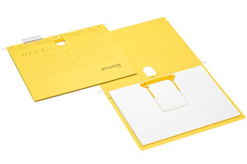Jalema 2655834400 Serie-E Hängeschnellhefter mit Clip, Karton mit 25 Stück, gelb