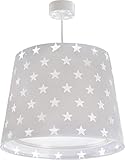 Dalber - Hängeleuchte mit Sternenmuster grau, 33 x 33 x 25 cm