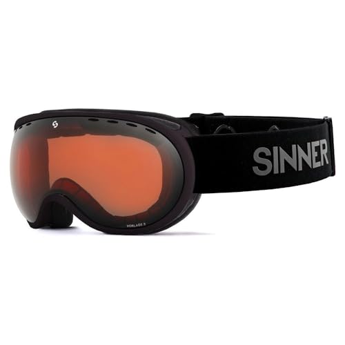SINNER Vorlage S-Matte Black-Double Orange SINTEC Vent-Katze. S2 Sonnenbrille, Erwachsene, Unisex, mehrfarbig (mehrfarbig), Einheitsgröße