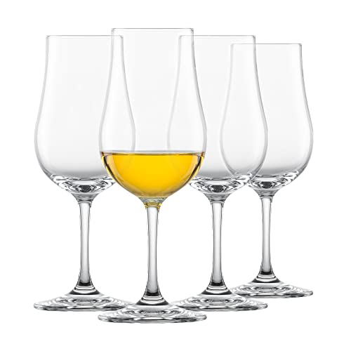 Schott Zwiesel Whisky Tasting Bar Special Gläser Schott Zwiesel 4er Set aus maschinengeblasenem Glas hergestellt, Höhe: 17,5 cm, Durchmesser: 6,6 cm, 130001