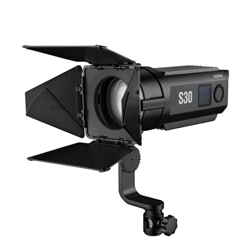 Godox S30 30W Multi-Power CRI TLCI 96+ 5600K LED Flutlicht für Film- und Videoproduktion