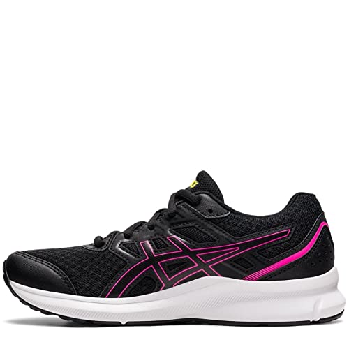 ASICS Damen Jolt 3 Road Running Shoe, Black/Hot Pink, 38 EU