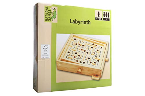 VEDES Großhandel GmbH - Ware 61413669 Natural Games Holz Labyrinth 30x25,5 cm