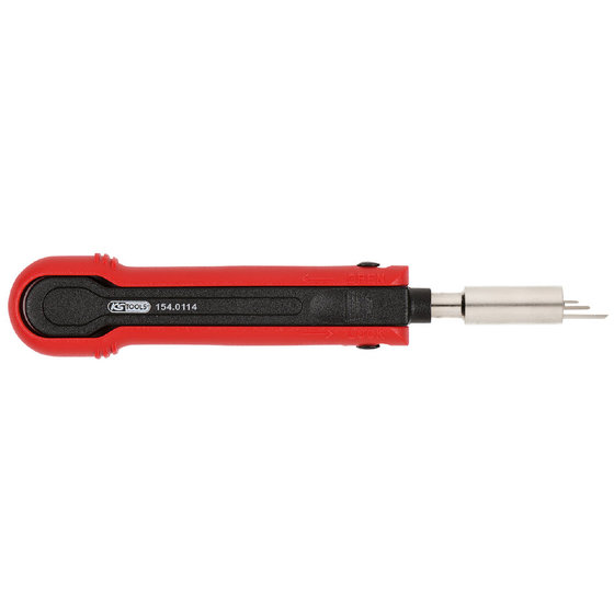 KS Tools 154.0114 Kabel-Entriegelungswerkzeug für Flachsteckhülsen 1,2 mm, 2B