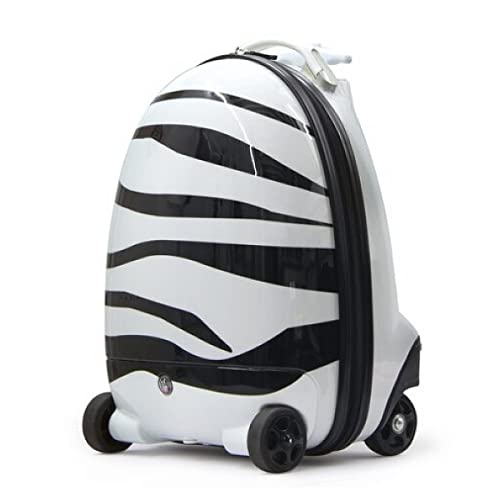 JAMARA Ferngesteuerter Koffer für Kinder Kinderkoffer Zebra 24GHz