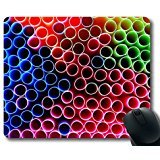(Precision Lock Edge Mouse Pad) Abstract Circles Close-up View Colorful Colourful Gaming Mouse Pad Mouse Mat for Mac or Computer