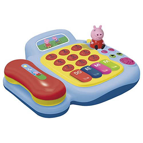 REIG 2331 - Peppa Pig Telefon und Piano mit Figuren