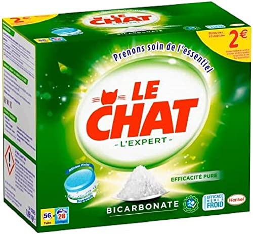 Le Chat L'Expert Waschmittel-Tabs, 56 Dosen/28 Waschgänge, 2 Stück