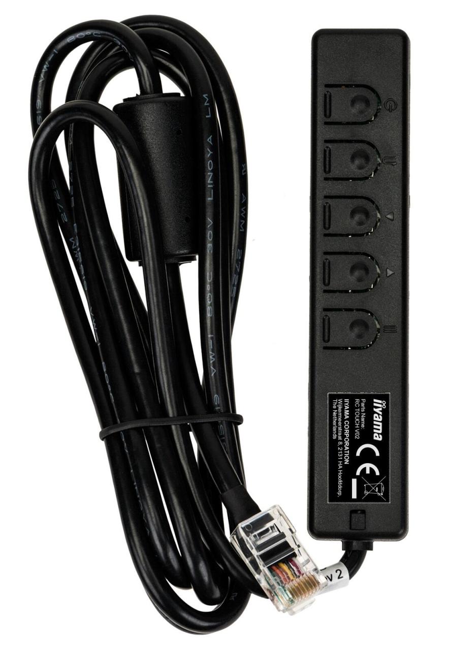 Iiyama portable Bedienleiste RC TOUCHV02 mit Kabel schwarz für ProLite TF3222...