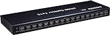 PremiumCord 4K HDMI Splitter 1-16 Port mit Netzteil, Metallgehäuse, LED Status, Video Auflösung 4Kx2K 2160p UHD, Full HD 1080p 60Hz, 3D, HDCP, Farbe schwarz