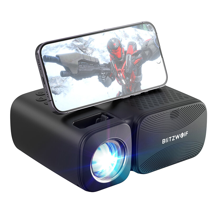 BlitzWolf® BW-V3 Mini LED Projektor 5G-W-LAN Screen Mirroring Wireless 1080P Unterstützt Bluetooth 5.0 250 ANSI Lumen Tr