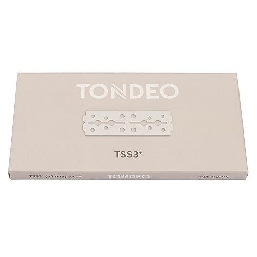 TONDEO Rasierklingen TSS3+ | 5x10 rostfreie Doppelklingen für TONDEO Rasiermesser | Tradition meisterlicher Handwerkskunst