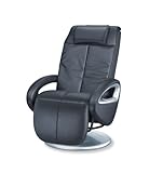 Beurer MC 3800 Shiatsu-Massagesessel, Massagestuhl für eine wohltuende Entspannungs-Massage von Rücken und Beinen, mit Vibrationsmassage, schwarz
