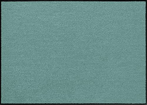 Erwin Müller Fußmatte, Schmutzfangmatte uni petrol Größe 75x150 cm - rutschfest, pflegeleicht, für Fußbodenheizung geeignet (weitere Farben, Größen)