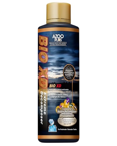 AZOO Plus Bio XD Extreme Zersetzer Nitrifizierende Bakterien für Süß- und Salzwasseraquarien, 480 ml