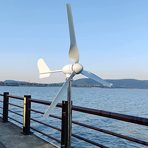 1000w Windturbine 12v 24v 48v Windkraftanlagen Windgenerator mit MPPT Laderegler Windräder stromerzeugung für Garten Terrasse Marine Motor Home Chalet Boot (48V mit Regler)