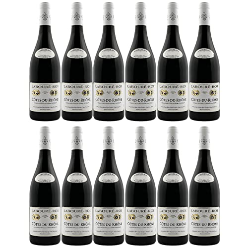 Côtes du Rhône AOC Labouré-Roi Rotwein Wein trocken Frankreich I FeinWert Paket (12 x 0,75l)