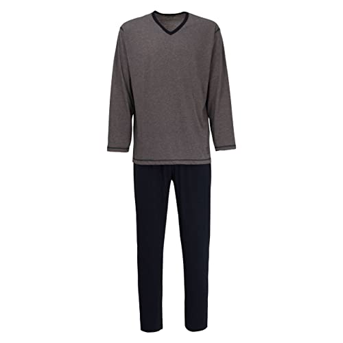 Ceceba Herren Nachtwäsche Zweiteiliger Schlafanzug, Pyjama lang, aus Baumwolle 56