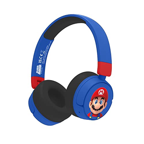 Kabellose Kopfhörer für Kinder, Super Mario Bluetooth, zusammenklappbar