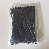 Selbstsichernder Kunststoff-Nylon-Kabelbinder, schwarz, weiß, bunt, 3 x 100, 150, 200, 4 x 150, 200, 5 x 200, Befestigungsring, industrielles Drahtkabel (Color : Black Color, Size : 3x200mm 1000PCS