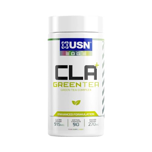 USN CLA Grüner Tee, Gewichtsverlust 800 mg CLA, hochodosiert mit 600 mg Grüner Tee Extrakt, 90 Weichgelkapseln