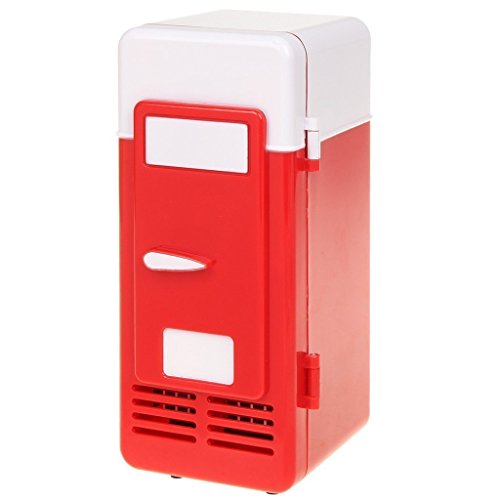 ThreeH Neuer Mini roter USB-Kühlraum-Kühlvorrichtung-Getränk-Dosen-/Wärmer-Kühlraum für Laptop